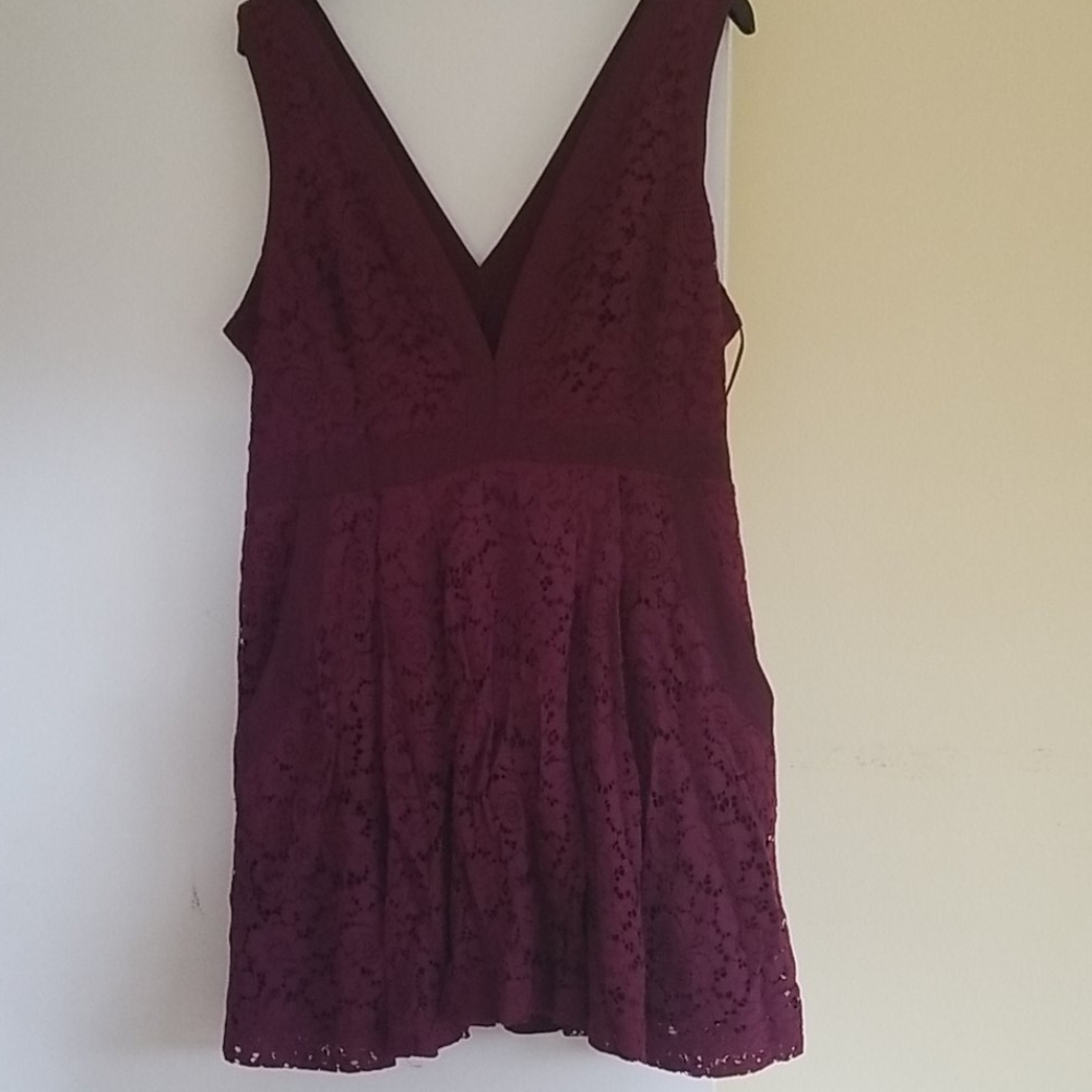Free People Lace Mini Dress EUC